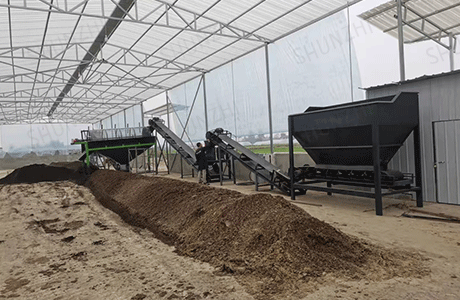 6 steps of chicken manure processing organic fertilizer equipment process